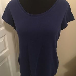 Isaac Mizrahi Curved Hem Essentials T-Shirt